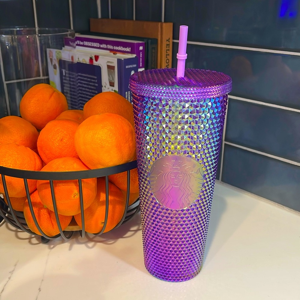 Starbucks Summer Iridescent Purple Studded Cup